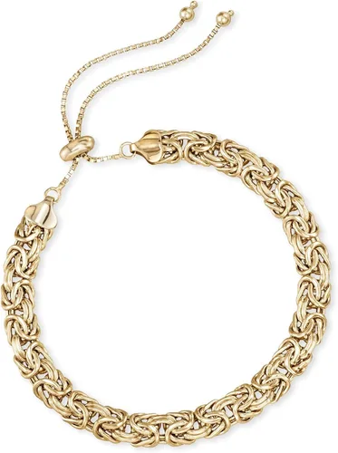 Miniatura 4 de Ross-Simons - Pulsera de bolo bizantino plata chapada en oro amarillo US_JWEY_B077YT3FQM