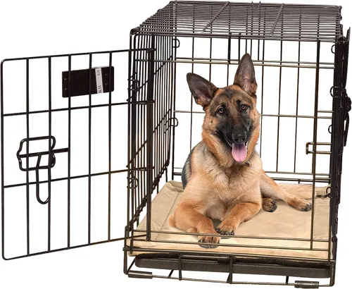 Miniatura 20 de K&H Pet Products Almohadilla Autocalentable para Jaula de Perro, Mediano Colchoneta Autocalentada para Cama de Perro y Gato, Portátil, Lavable a Gris