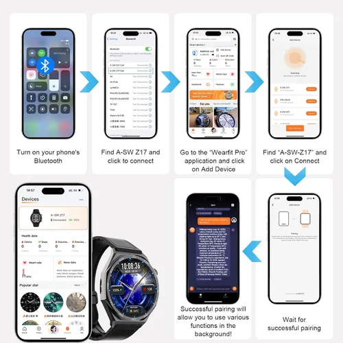 Miniatura 2 de AOC Smartwatch Fitness Sports Watch 1.43 AMOLED HD pantalla táctil, AI GPT, llamada Bluetooth, asistente de voz, monitoreo de frecuencia cardíaca