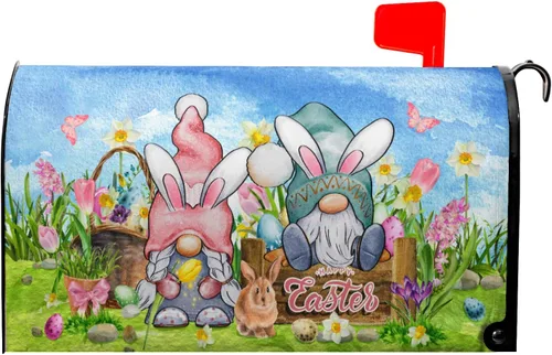 Miniatura 20 de Funda magnética para buzón de otoño, camión, tamaño estándar de 18 x 21 pulgadas, diseño de calabazas de Acción de Gracias, cosecha, hojas de arce