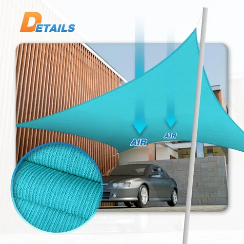Miniatura 5 de TANG Toldo tipo vela rectangular de 16' x 20', con bloqueo UV, para exteriores, toldo de sol para patio, tela para sombra cuadrada para porche