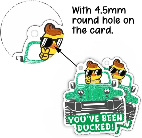 Miniatura 3 de You've Been Ducked, etiquetas de pato, lindas etiquetas de pato, etiquetas de pato de pato, tarjeta de juego de patitos, paquete de 35 unidades de 3