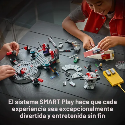 Miniatura 6 de LEGO Star Wars SMART Play: Duelo en la sala del trono y juguete de construcción interactivo A-Wing - Set todo en uno - Reacciona a cómo te mueves