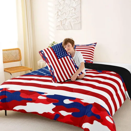 Miniatura 5 de Erosebridal Juego de ropa de cama individual para niñas, juego de edredón de juegos para niños, juego de cama de juegos para niños, color naranja