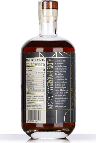 Miniatura 5 de MONDAY Whisky sin alcohol: un galardonado alcohol sin alcohol con cero carbohidratos, sin azúcar, 0 calorías, 25.4 fl oz
