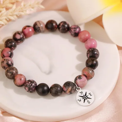 Miniatura 5 de JoycuFF Regalos de graduación de clase 2023, pulseras de brújula de piedra natural para ella, él, mujeres y hombres con tarjeta de mensaje