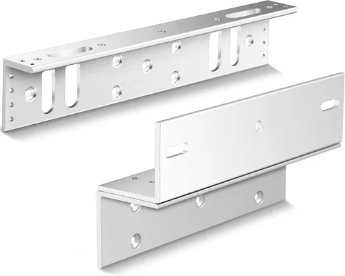 Hoteam 1 Unidades Z y L Soporte para 600 Lb/617.3 lbs fuerza de retención Cerradura de puerta magnética eléctrica Z y L Soporte para control de