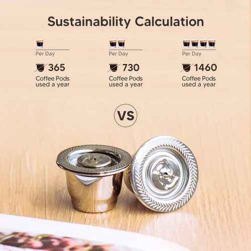 Miniatura 6 de Cápsulas reutilizables de acero inoxidable N espresso aptas para Nes Presso OriginalLine, cápsulas de filtro de café expreso recargables de metal