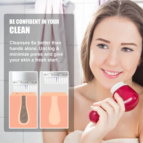 Miniatura 7 de Brushmo Repuesto de cabezal de cepillo compatible con Clarisonic Mia 1, Mia 2, Mia Fit, Alpha Fit, Smart Profile Uplift, 4 unidades de poros Poros