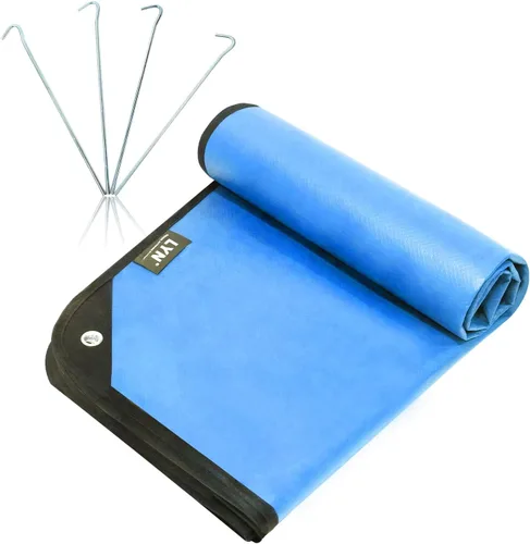 Miniatura 13 de LYN Manta de emergencia resistente, equipo de supervivencia, impermeable, aislada, lona de emergencia para camping, senderismo, bushcraft Bronceado