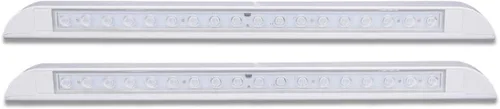 Miniatura 9 de Raycharm Lámpara LED de 20 pulgadas para toldo de barco y barco marino, haz de ángulo descendente de 40°, blanco frío 6000K, 12V/24V CC, alta salida