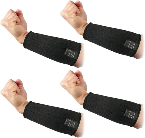 2 pares de fundas protectoras para brazos, resistentes a los cortes, protectores de brazo antiabrasión, brazalete de seguridad para jardín, cocina,