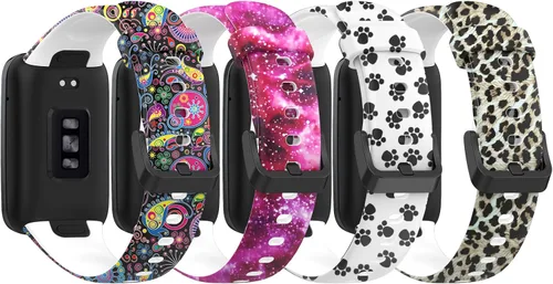 FitTurn [Paquete de 4 correas compatibles con Xiaomi Mi Band 7 Pro, correa de repuesto con patrón no se decolora, correa de repuesto, accesorios