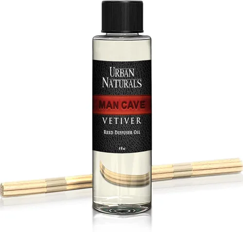 Miniatura 75 de Urban Naturals Recambio de aceite difusor de varillas ámbar y lavanda, lavanda relajante, ámbar cálido, aroma calmante para habitación, 4 onzas +