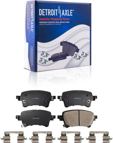 Miniatura 23 de Detroit Axle - Kit de frenos TRASEROS para Dodge Ram 1500 1994-1999 Tambores de freno Zapatas de frenos semimetálicas 1995 1996 1997 1998 Repuesto