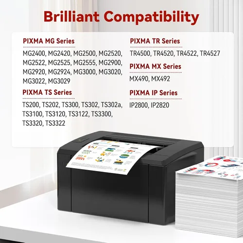 Miniatura 2 de 246XL - Cartuchos de tinta de color compatibles con Cannon CL-246 246 XL CL-246XL para Canon PIXMA TR4520 TS302 MG2525 TR4527 TS3322 MG3022 MX490