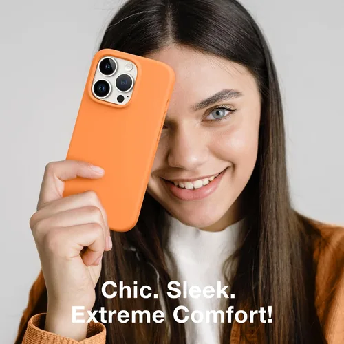 Miniatura 471 de GONEZ Funda de silicona para iPhone 15 Pro Max, compatible con Magsafe, protector de cámara + protector de pantalla, forro de microfibra suave