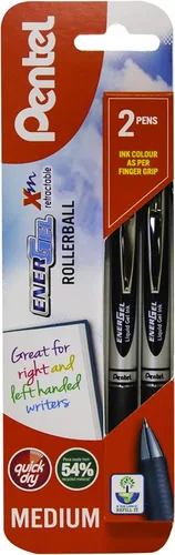Miniatura 17 de Pentel EnerGel XM BL77 - Bolígrafo retráctil de tinta de gel líquido, 0.028 in, 54% reciclado, color morado, caja de 12 unidades Púrpura