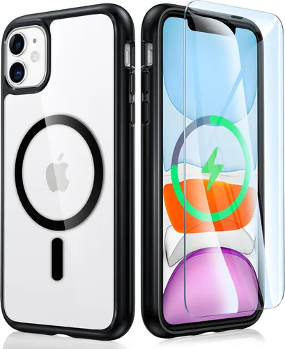 Miniatura 1653 de FNTCASE Funda para iPhone 13 Pro-Max: Fundas magnéticas transparentes compatibles con Magsafe Slim anti amarillamiento protección contra caídas