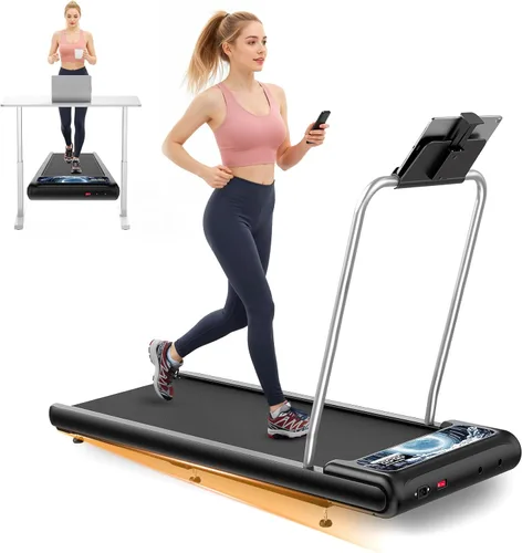 Cintas de correr HOELLL para el hogar, pequeñas con inclinación del 0%-8% y sincronización con APP, caminadora compacta debajo del escritorio con