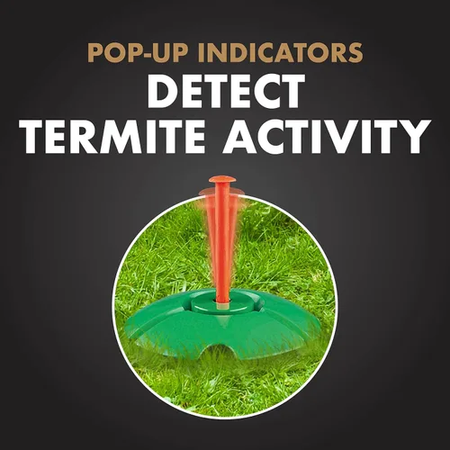 Miniatura 8 de Spectracide Terminar la detección de termitas y matar estacas2, 5 unidades, estacas de repuesto con indicadores emergentes que detectan la actividad