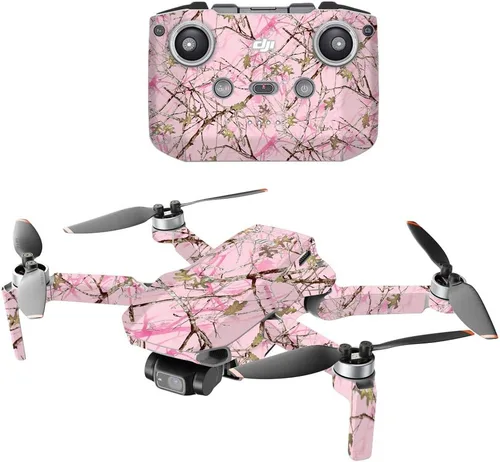 Miniatura 9 de MightySkins Compatible con DJI Mini 2 Dron portátil – Camuflaje rojo Funda protectora de vinilo duradera y única Fácil de aplicar, quitar