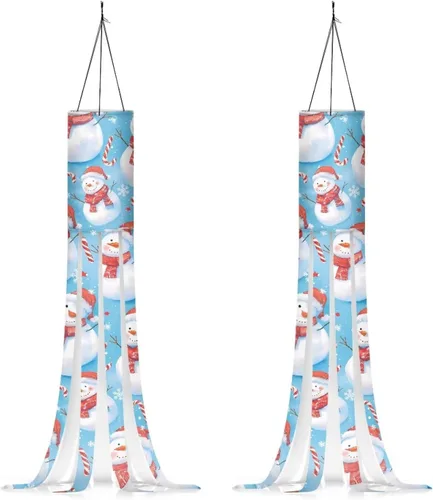 Miniatura 28 de Mummy Windsock - Calcetines de viento suaves e impermeables con bandera de Halloween, 2 piezas, lavables a máquina, secado rápido, bandera colgante
