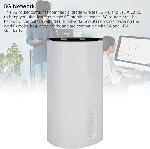 Miniatura 7 de GOWENIC Enrutador WiFi 6 5G con ranura SIM, velocidades de descarga de hasta 4.67 Gbps, enrutador WiFi de doble banda, puerto LAN WAN, enrutador CPE
