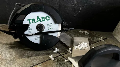 Miniatura 6 de Trabo Paquete de 3 hojas de unión de metal de diamante de borde continuo de 4.5 pulgadas para cortar granito, cerámica, porcelana, cuarzo y más, 3