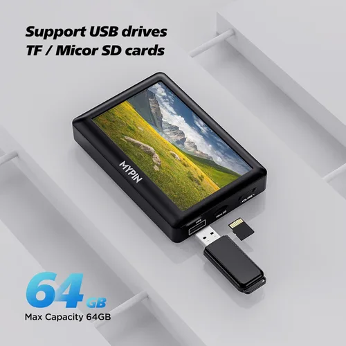 Miniatura 7 de Convertidor de video a digital, caja de captura de video AV de 4.3 pulgadas/reproductor de video, grabación de video desde VHS, HI8, videocámara