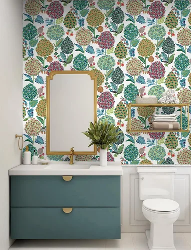Miniatura 3 de NextWall Blooming Bulbs - Papel tapiz floral para despegar y pegar (Summer Spritz)
