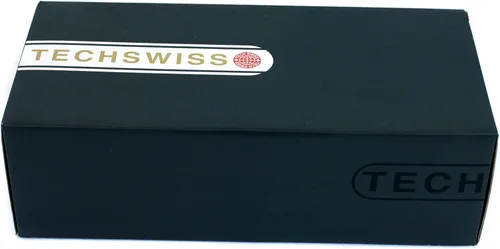 Miniatura 5 de Tech Swiss Caja de reloj para 6 relojes de almacenamiento de madera vitrina ventana de cristal (negro)