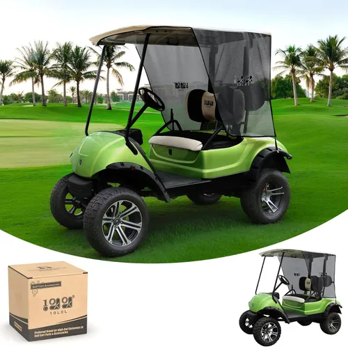 10L0L Cubierta de parasol para carrito de golf para 2 pasajeros Yamaha G29 Drive2 – Fundas de verano para carrito de golf, cortina de sombrilla