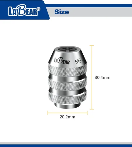 Miniatura 3 de LABEAR 1/4" DR M3~M8 Portabrocas intercambiable, portabrocas ajustable, portabrocas