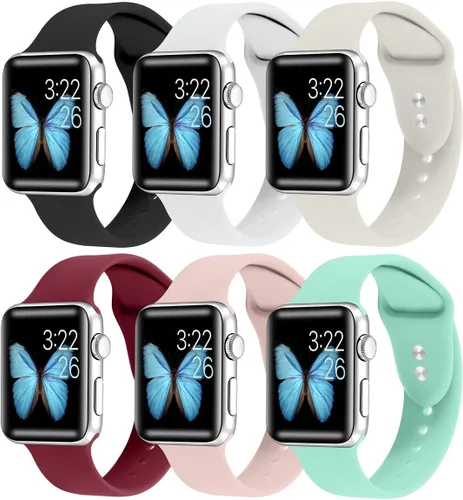 Miniatura 12 de Libra Gemini Compatible con Apple Watch Band de 1.496 pulgadas, 1.575 pulgadas, 1.614 pulgadas, 1.654 pulgadas, 1.732 pulgadas, 1.772 pulgadas