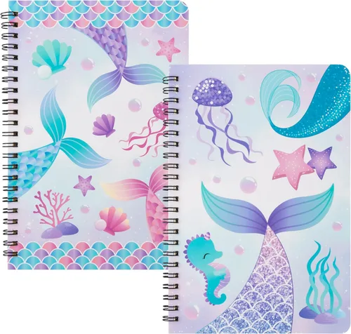 Miniatura 17 de B1ykin Cuadernos en espiral A5, 2 unidades, 50 hojas, 100 páginas, encuadernados con alambre, regalo de agradecimiento al profesor, cuaderno