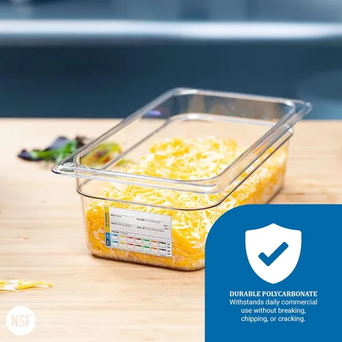 Miniatura 5 de Carlisle FoodService Products Storplus Permalabel - Recipiente de almacenamiento de alimentos con etiqueta integrada para cocina y restaurante