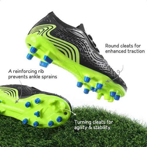 Miniatura 2 de Dream Pairs - Zapatos de fútbol para niños y niñas, zapatos de fútbol para niños pequeñosniños grandes