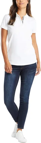 Miniatura 2 de Nautica Camisa polo de manga corta de 3 botones transpirable 100% algodón para mujer