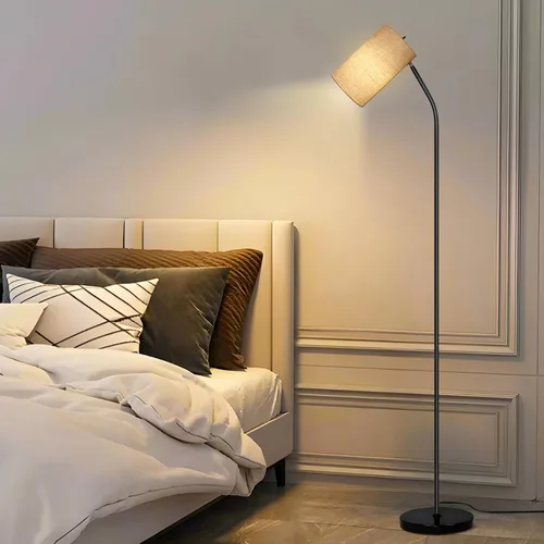 Miniatura 6 de Ldeco Lámpara de pie de arco para sala de estar con bombilla de 9W y 3 temperaturas de color Modernas lámparas de pie para lectura para dormitorio