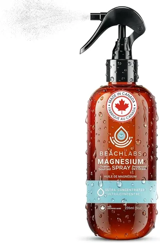 Spray de magnesio – Magnesio de origen oceánico para el bienestar diario | 100% natural con más de 40 minerales traza | 8 onzas líquidas