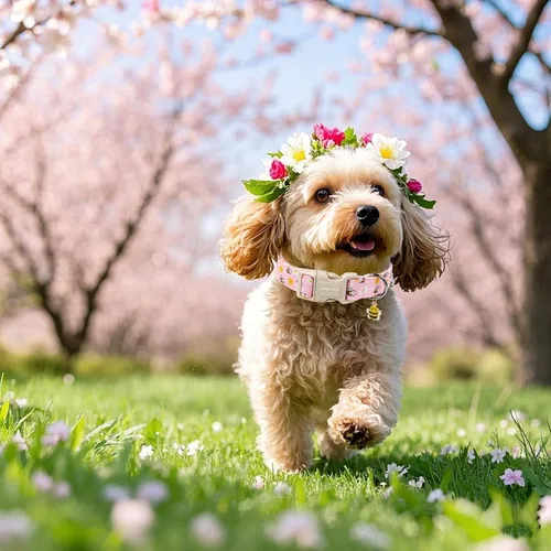Miniatura 10 de Aring Pet Collar de algodón, lindo, con hebilla de liberación rápida, para bodas, para perros pequeños, medianos y grandes, rosa Terciopelo rosa