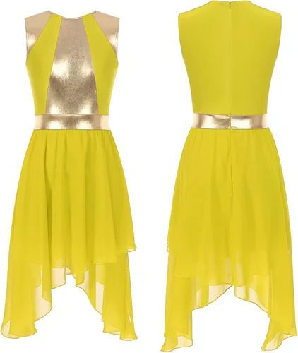 Miniatura 5 de Vestido de baile de alabanza brillante metálico para mujer, disfraz litúrgico de adoración lírica, ropa de alabanza de bloque