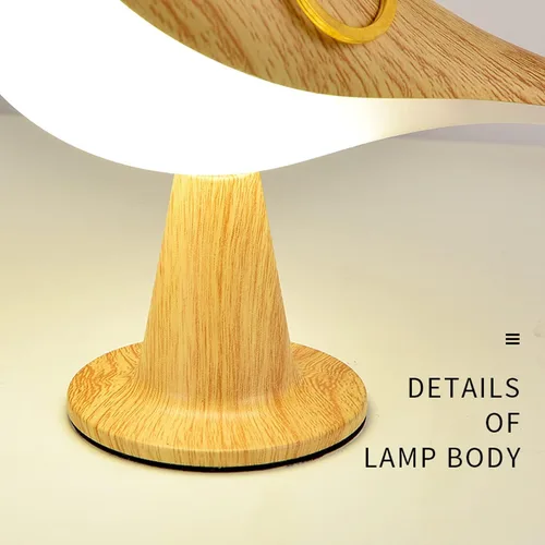 Miniatura 7 de Lámpara de mesa con control táctil de mesita de noche, lámparas de aroma, con forma de pájaro, lámpara de escritorio LED con puerto de carga USB, 3