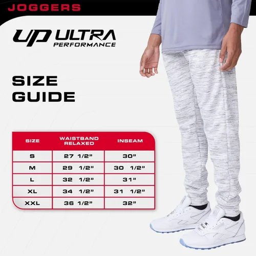 Miniatura 7 de Ultra Performance 3 Pack Mens Joggers Mens Athletic Sweatpants with Pockets for Men, Small - 5X