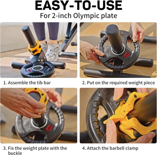 Miniatura 4 de Tibialis Trainer Tib Bar Raise Machine Equipo de ejercicio Entrenamiento de fuerza Rasgando músculos de la parte inferior de las piernas Amarillo