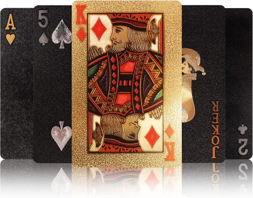 Miniatura 3 de Merytes 2 barajas de cartas de póquer impermeables y cartas de juego con tarjetas de truco clásicas de PVC de plástico flexible