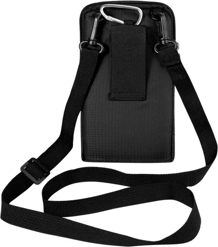 Miniatura 5 de Funda de nailon para teléfono celular para hombre, con clip para cinturón, bolsa de cintura compatible con iPhone 17 Pro Max Galaxy S26 Ultra S26+
