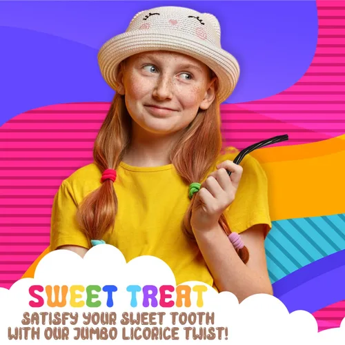 Miniatura 4 de Amish Good Gourmet Dulces de Regaliz Retorcido - Golosina Premium Dulce y Masticable, Regaliz Negro Jumbo Retorcido Snack Perfecto Bajo 100 Calorías