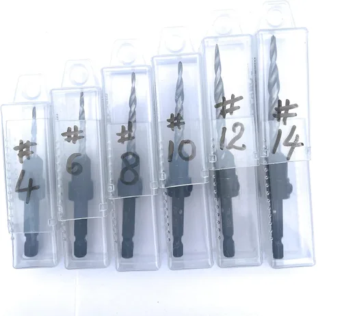 Miniatura 4 de FTG USA Contenedor de almacenamiento Caja de plástico extensible de 6 piezas utilizada como caja de almacenamiento para avellanadoras y brocas
